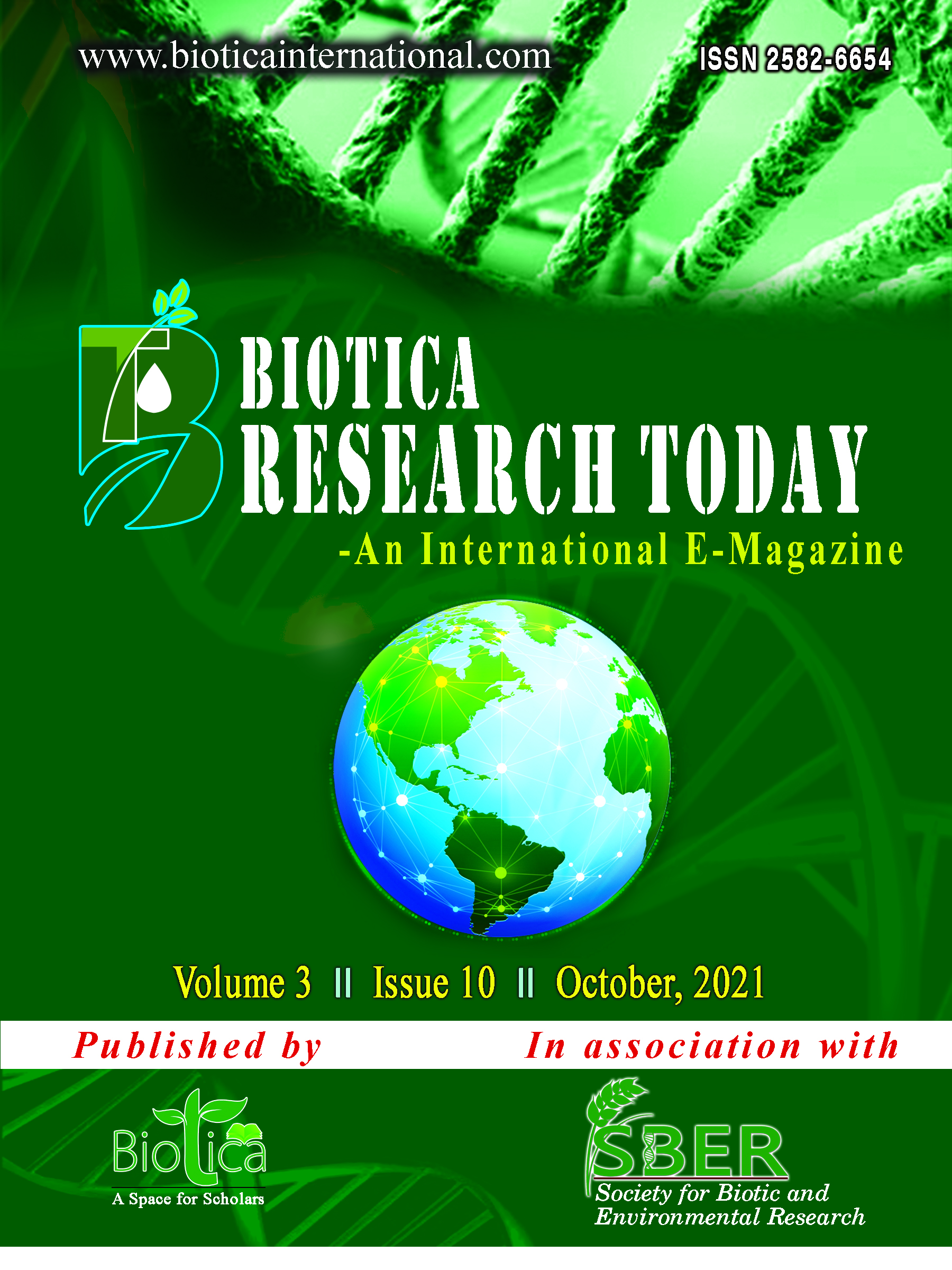 Biotica Research Today Vol 3 Issue 10 Cover Page